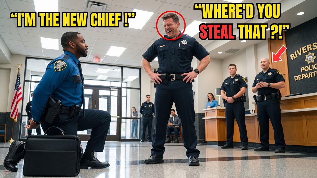 Полицейские надели наручники на чернокожего мужчину в форме, не зная, что он их новый начальник