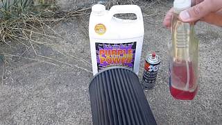 Cheap Way To Clean A K&N Air Filter With Purple Power