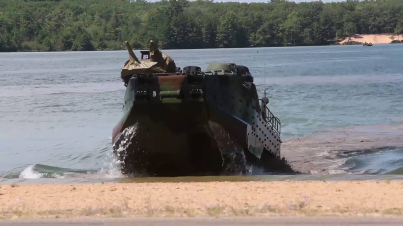 Marines conduct beach landing during joint exercise Northern Strike 2016