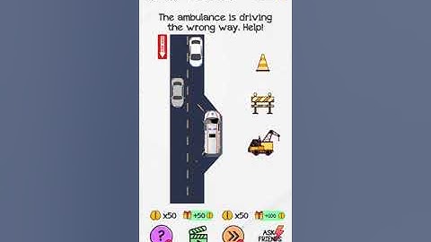 Braindom level 217 The ambulance is driving the wrong way help Walkthrough Solution