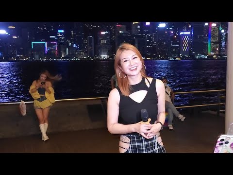 芯儀(香港三公主)🎶🎼🎤~音樂共享〈千紙鶴〉尖沙咀文化中心廣場-2023.09.24