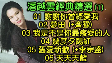 潘越雲經典精選 (1) （内附歌詞）01 謝謝你曾經愛我；02 夢田 (+齊豫)；03 我是不是你最疼愛的人；04 幾度夕陽紅；05 舊愛新歡 (+李宗盛)；06 天天天藍（改版上傳）