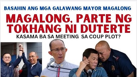 MAYOR MAGALONG PARTE NG TOKHANG NI FP DUTERTE| BASAHIN ANG GALAWANG MAGALONG?