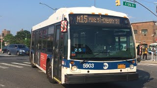 MTA NYC Bus NovaBus LFSA #5903 M15