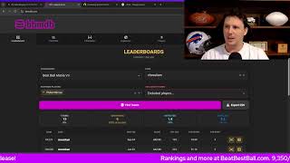 Information Best Ball Leaderboard Show (All My Guys Crushed!) Guide