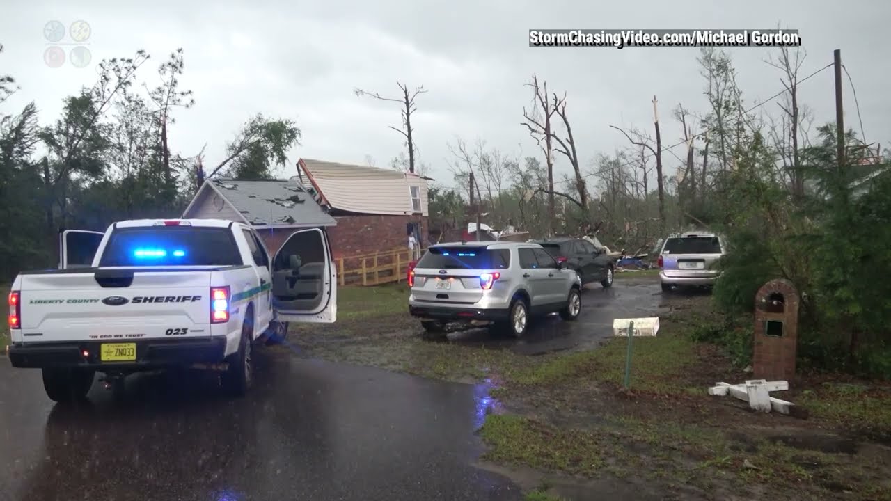 Hosford, FL Tornado Damage And Panama City Beach Extreme Winds and Hail