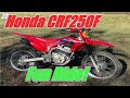 2022 honda crf250f ride review