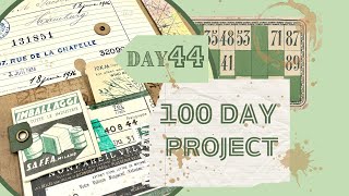 DAY 44 - INTERACTIVE POCKET FOR GUNTHER'S JOURNAL #the100dayproject #junkjournalideas #papercraft