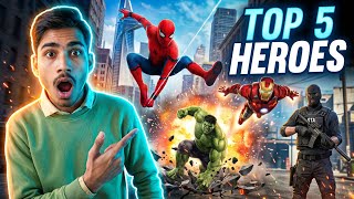 Playing Top 5 SuperHeroes Game Marvel and GTA Best SuperHeroes Games screenshot 5