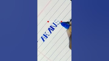 how to write AK anshu name writing ❤️#shorts