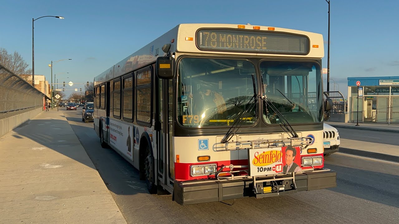 CTA Bus Ride 78 Montrose From Blue Line To Harlem Irving Plaza CTA New Flyer D40LF 2006 #1059