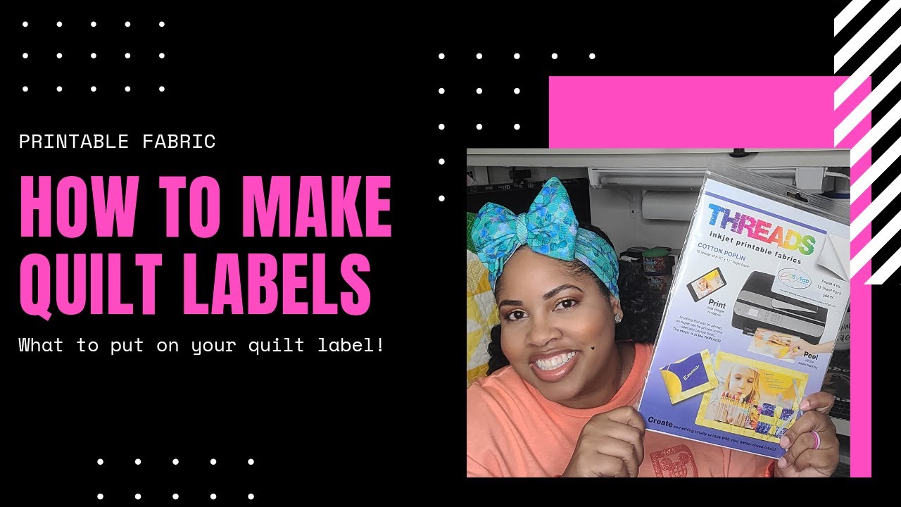 How to make Quilt Labels - YouTube