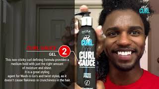 Mens Wash and Go routine using My Curl Products