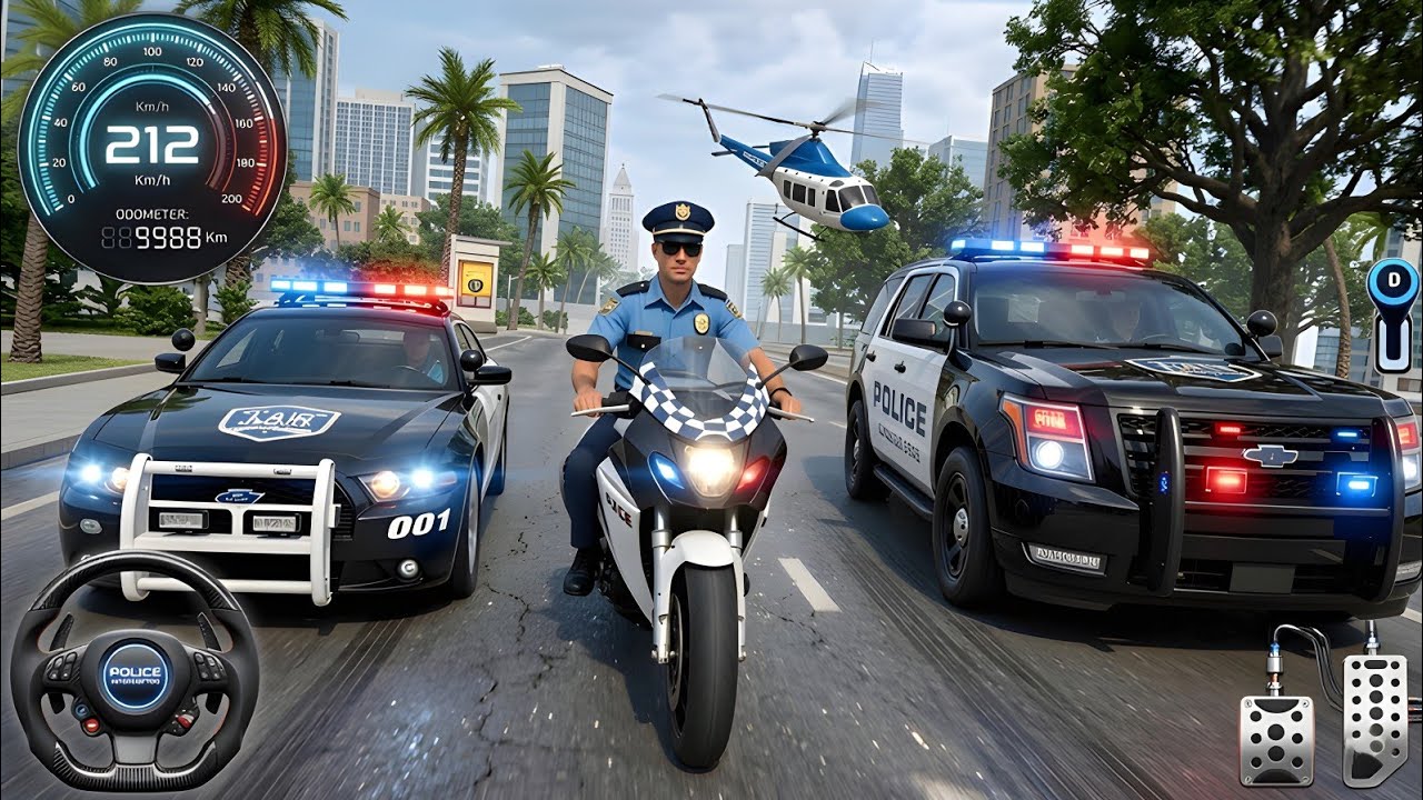 🚨 Police Chase Simulator 3D – Real City Crime Pursuit Gameplay (Android)