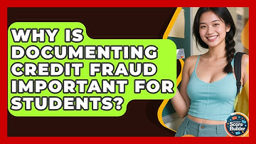 Why Is Documenting Credit Fraud Important For Students? - Student Score Builder