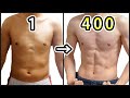 1回4分のHIITトレーニング300日＋腹筋ローラー100日やってみた結果！