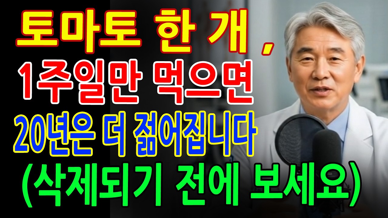 토마토 생으로만 드시나요? 이렇게 먹으면 흡수율이 달라집니다 - 노후 건강 - 항산화 식단