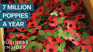 Army Veterans Make 7 Million Poppies Every Year In This Factory