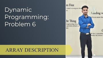 Dynamic Programming : Array Description