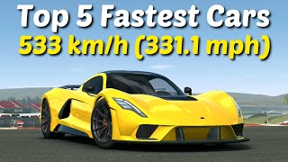 Top 5 Fastest Cars in Real Racing 3