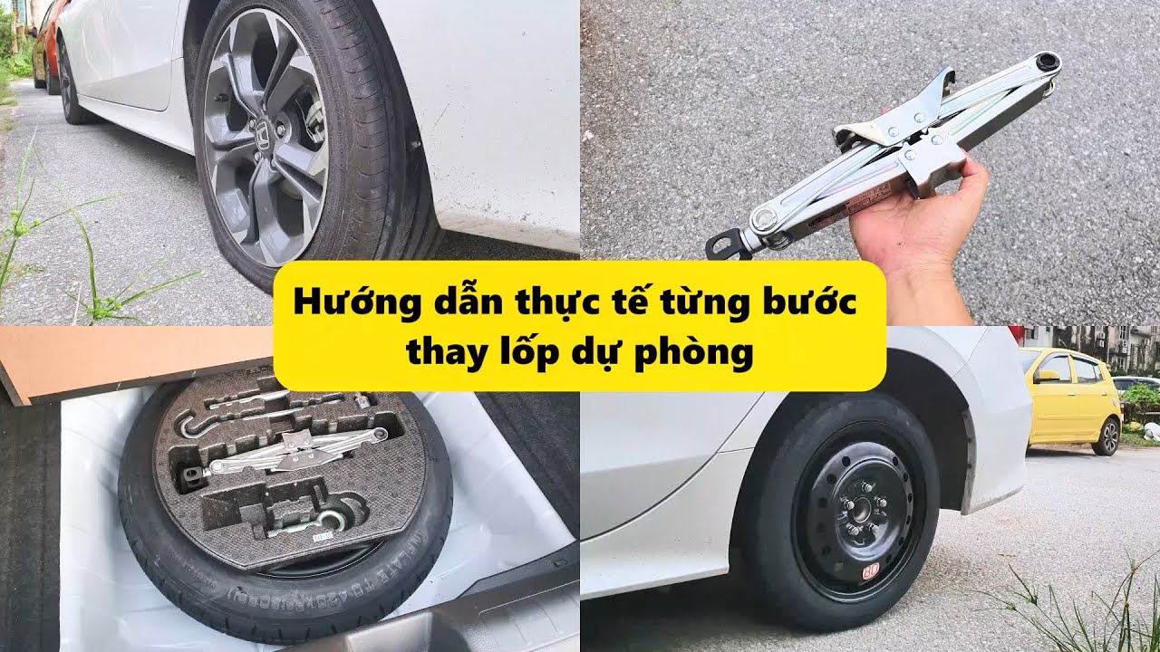 Hướng dẫn thực tế từng bước thay lốp dự phòng!
