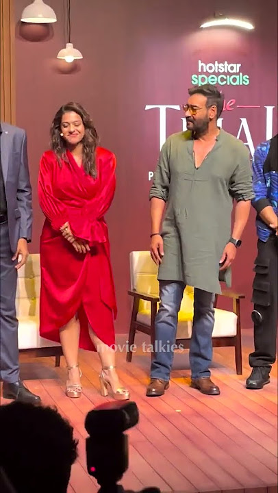 Ajay Devgn SURPRISE Entry at Wife Kajol's The Trail Trailer Launch #ajaydevgan #kajol #thetrail