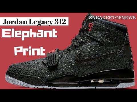 jordan legacy 312 elephant print bred