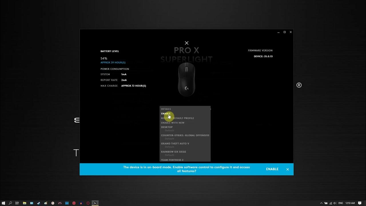 How to save DPI to your Logitech G Pro X Superlight's On-board memory YouTube