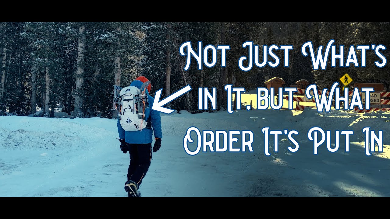 Packing Your Winter Alpine Climbing Pack and Pockets the First Step to