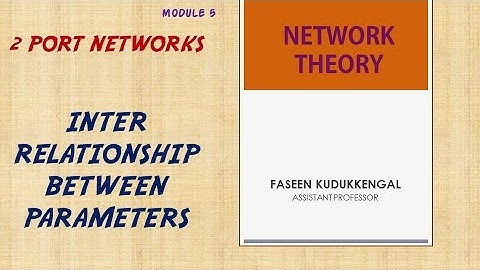 INTER RELATIONSHIP BETWEEN PARAMETERS