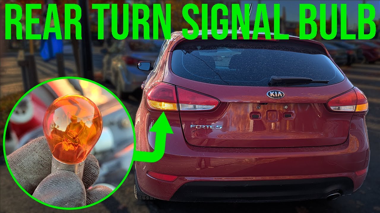 2017 Kia Forte Rear Turn Signal Bulb Replacement
