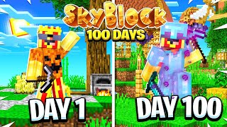I Spent 100 Days in Minecraft Cubecraft Skyblock... Here's What Happened... screenshot 5