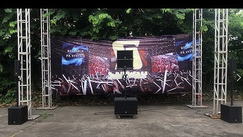 VR10&S30 powered line array speaker system ourdoor test