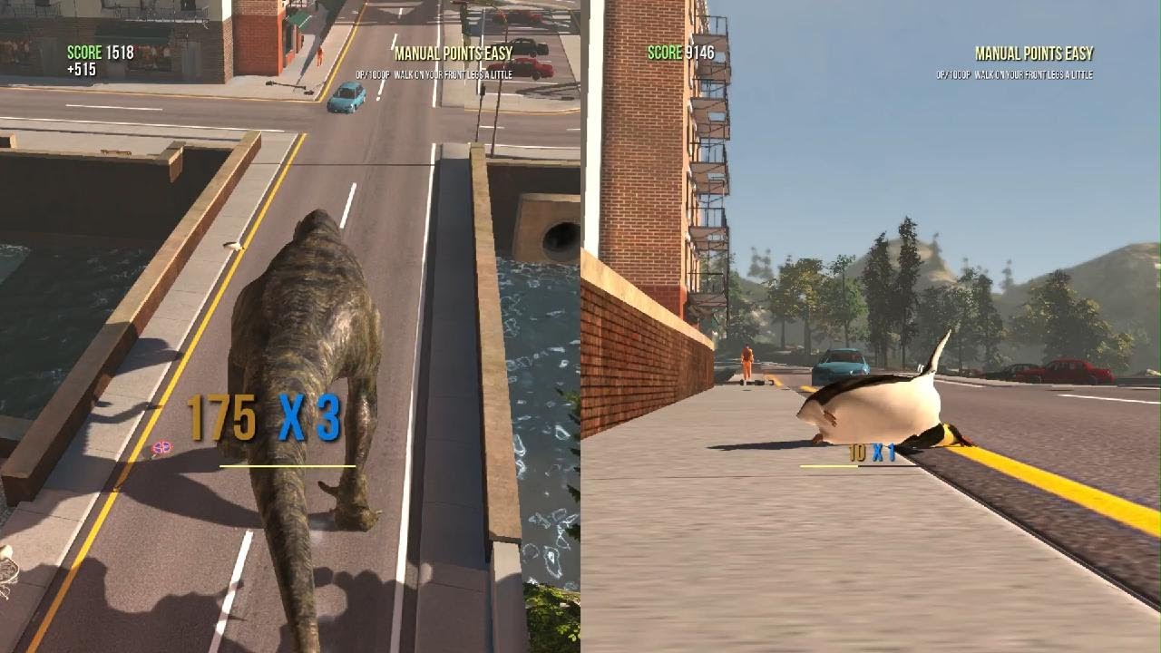 Goat Simulator t rex vs peinguin part 2