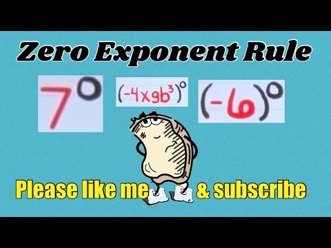 Evaluating expressions with exponents of zero - YouTube