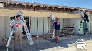 Installing Glue Laminated Beam