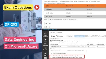 DP-203 Sample Practice Exam Questions (Data Engineering on Microsoft Azure)