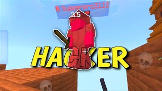 I Killed Hacker  in Mcpe Nether Games BedWars