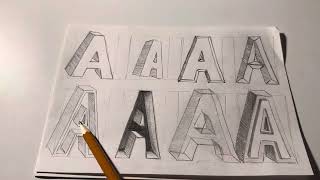 8 estilos diferentes de letras 3D para dibujar paso a paso by Como dibujar Graffiti 361 views 3 months ago 8 minutes, 4 seconds