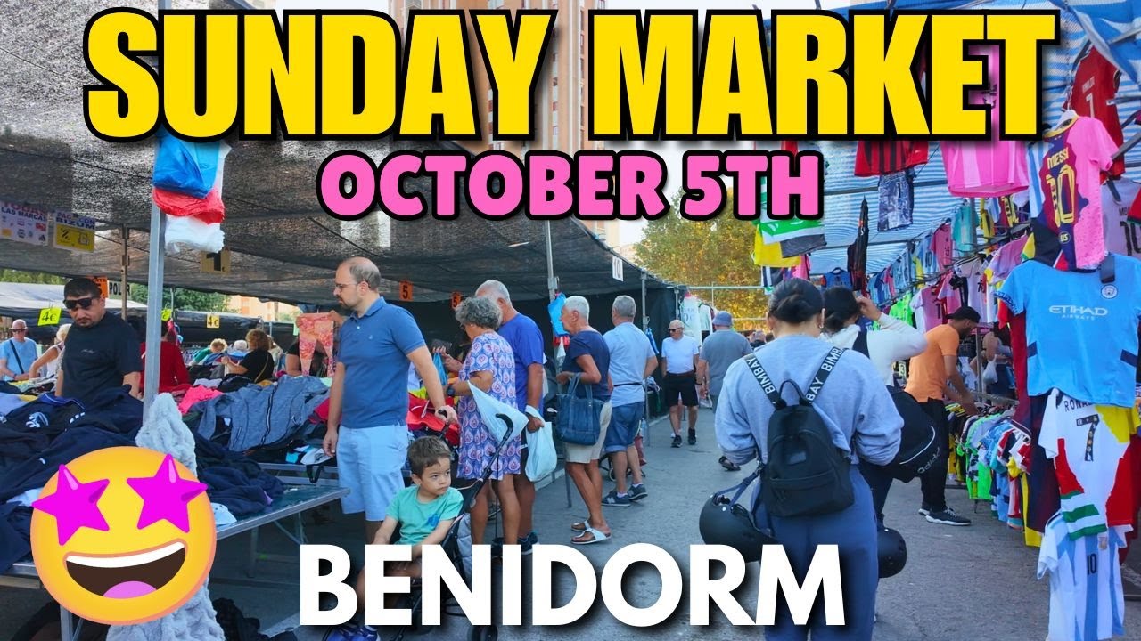 Benidorm Sunday Market! 🌞 FULL Walkthrough Tour, How Big Is It Really?