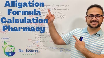 Alligation Formula Calculation Pharmacy Technicians & Interns | PTCB & Naplex Exams Simply Explained