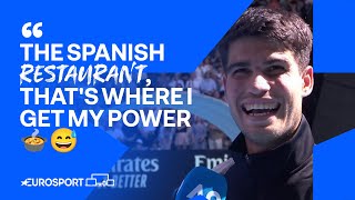 Carlos Alcaraz reveals the secret to his brilliant form 👀 | Australian Open 2024 🇦🇺 screenshot 5