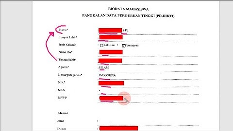 Cara Mengisi form Biodata Mahasiswa PDDIKTI untuk Lapor Diri Peserta PPG Guru Tertentu Tahun 2024