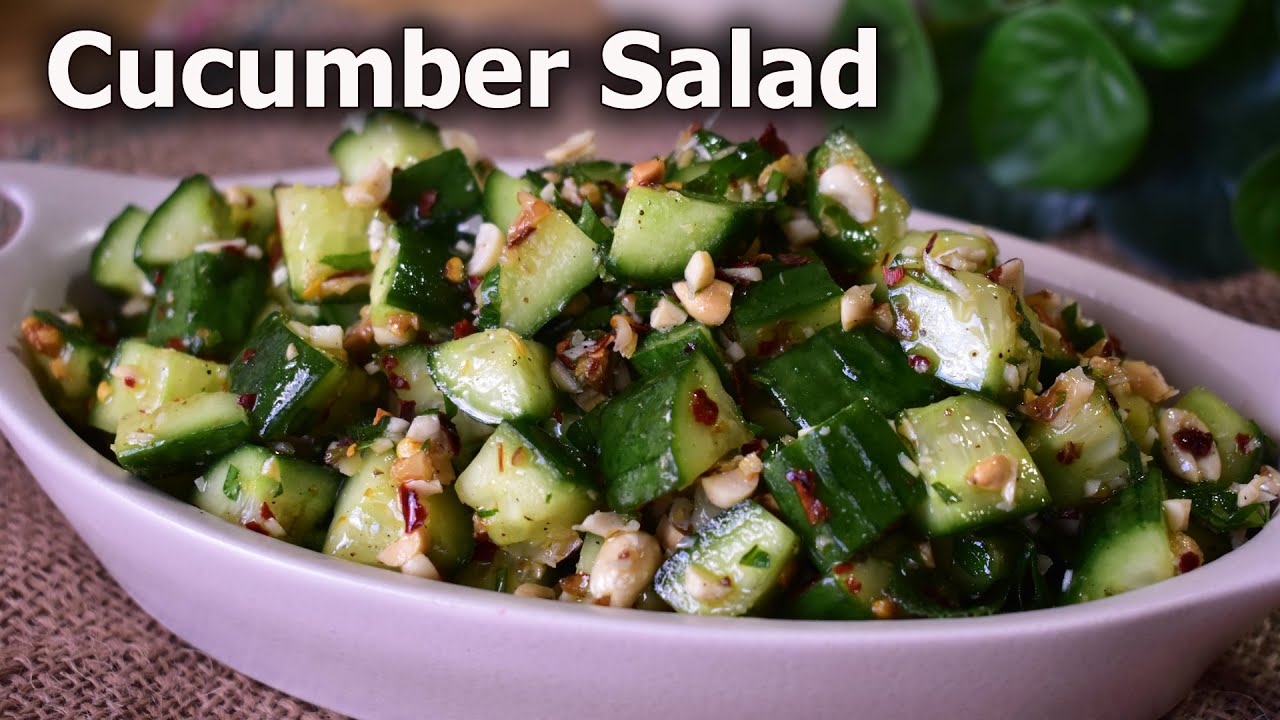 How to Make the Best Cucumber Salad with Walnuts & Peanuts