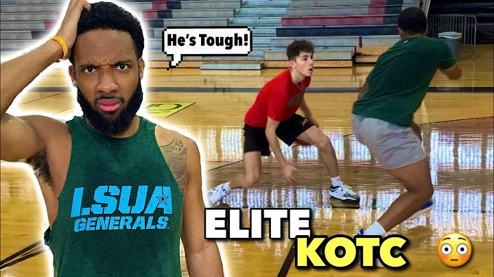 3 DRIBBLE ELITE KOTC vs COLLEGE Hoopers got HEATED...