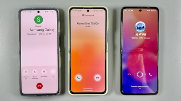 Incoming Call Samsung Galaxy Flip 3 vs Techno Phantom V vs OPPO Find N2 Flip