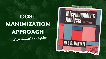 Understanding Conditional Input Demand Function and Cost Function | Complete Numerical Explanation