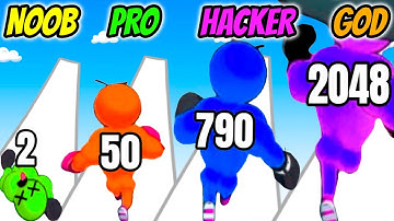 NOOB vs PRO vs HACKER vs GOD - Power Man 3D