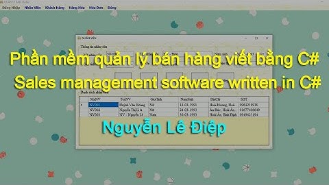 [Project] Phần mềm quản lý bán hàng viết bằng C# - Sales management software written in C#