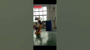 Automatic robot arm for fliping and movinv 220L hdpe drum bucket